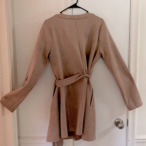 Suede Winter Dress Jacket - Picture 4 of 6